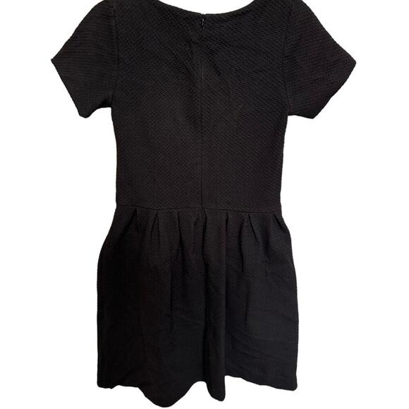 GANNI Basketweave Fit and Flare Dress In Black Size Large - Picture 5 of 10